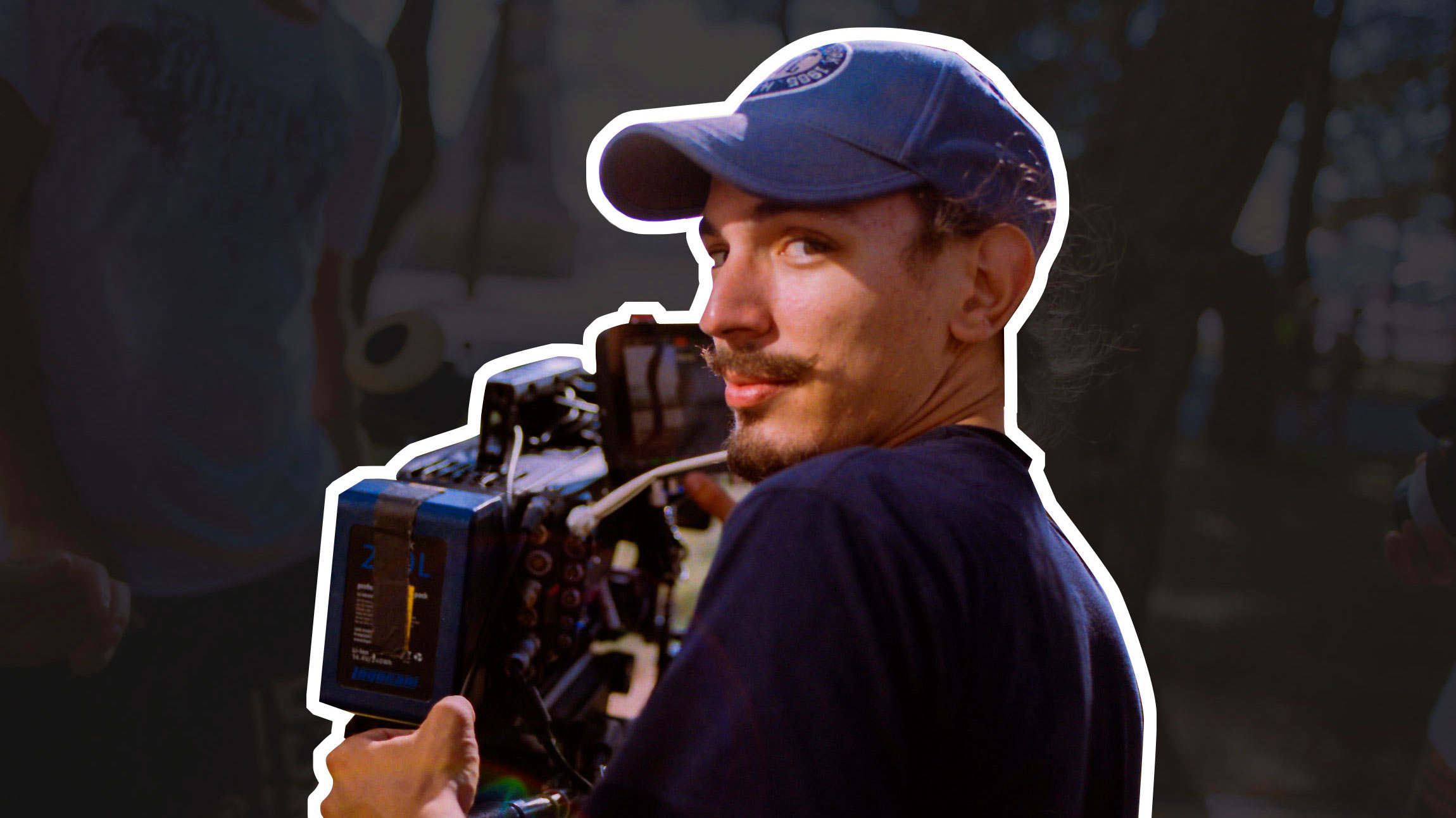 Director of photography shooting on big cinema cam